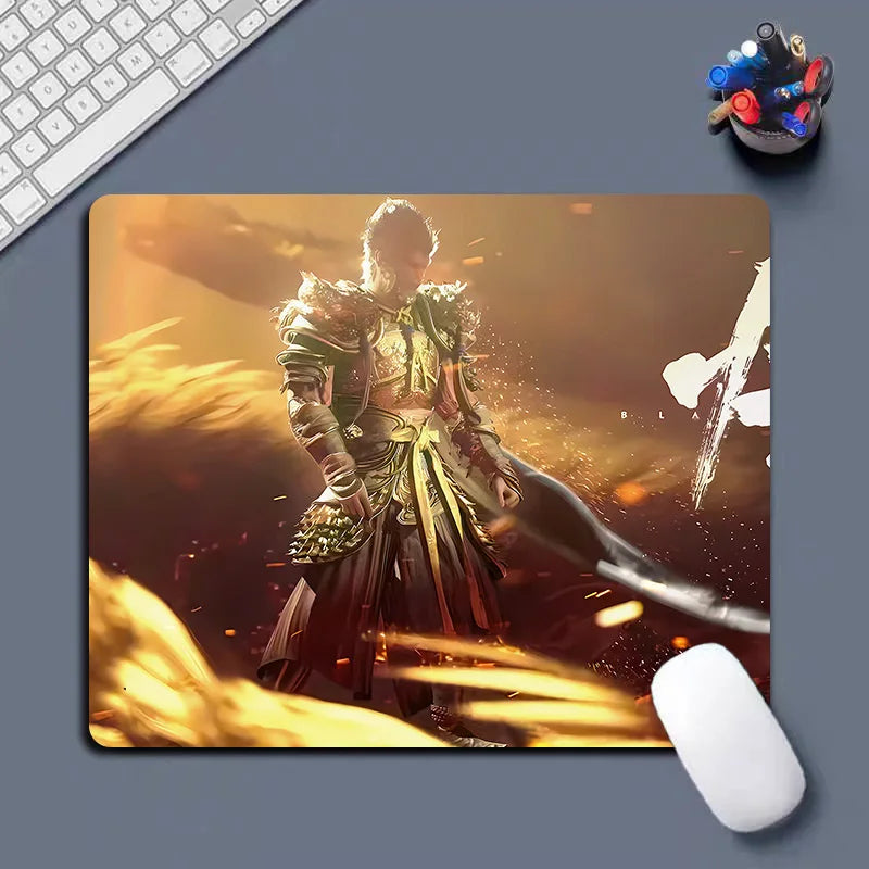 New Black Myth Wukong Heated Large Size Gaming Mouse Pad Wrist Rest Non-Slip Waterproof Cartoon Natural Rubber Radiation