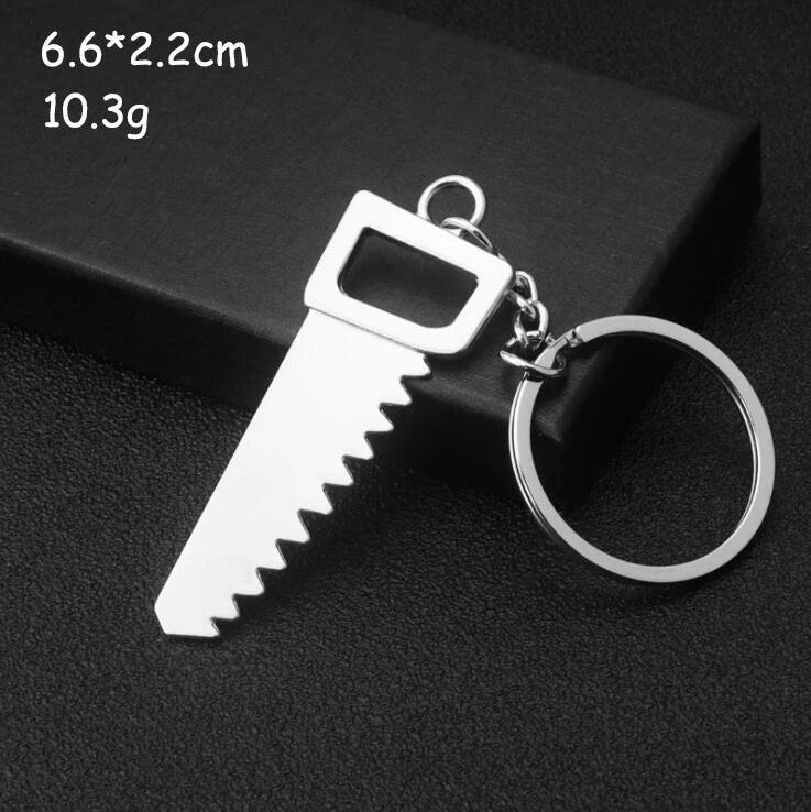 Keychains For Men and women Car Bag KeyRing Outdoor Combination Tool Portable Mini Utility Pocket Clasp Ruler Hammer Wrench Pliers Shovel