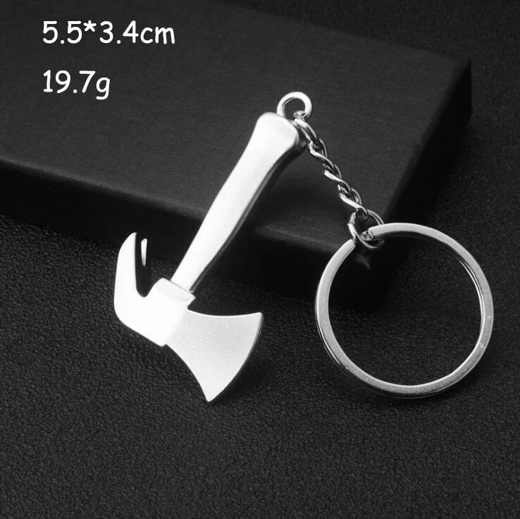Keychains For Men and women Car Bag KeyRing Outdoor Combination Tool Portable Mini Utility Pocket Clasp Ruler Hammer Wrench Pliers Shovel