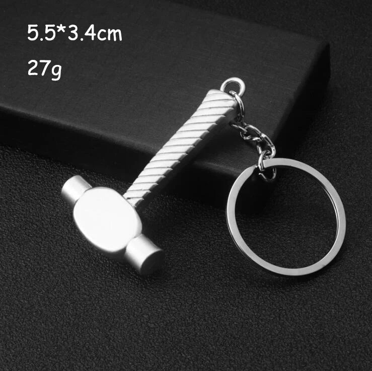 Keychains For Men and women Car Bag KeyRing Outdoor Combination Tool Portable Mini Utility Pocket Clasp Ruler Hammer Wrench Pliers Shovel
