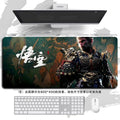 New Black Myth Wukong Heated Large Size Gaming Mouse Pad Wrist Rest Non-Slip Waterproof Cartoon Natural Rubber Radiation