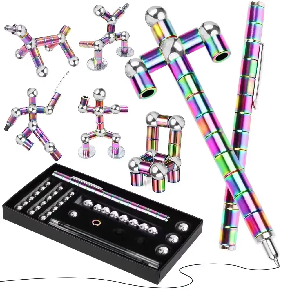 Decompression magnetic pen, fidgeting magnetic pen, multifunctional novel pen for relieving fidgety pressure, a gift for friends
