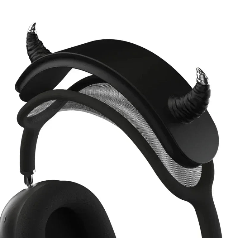 for AirpodsMax Case Devil Horn Y2K Custom Headphone Decoration Earphone Case for AirpodMax Attachment Cover Headphone Accessory