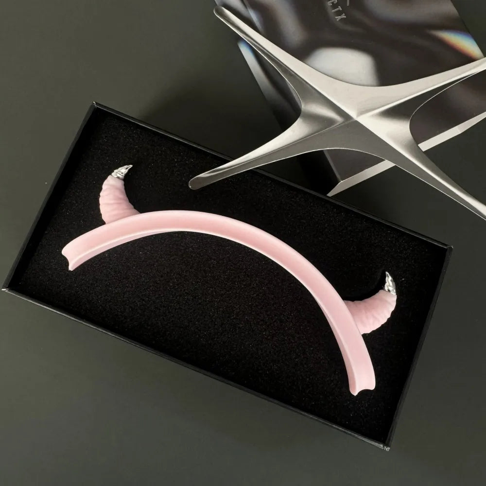 for AirpodsMax Case Devil Horn Y2K Custom Headphone Decoration Earphone Case for AirpodMax Attachment Cover Headphone Accessory