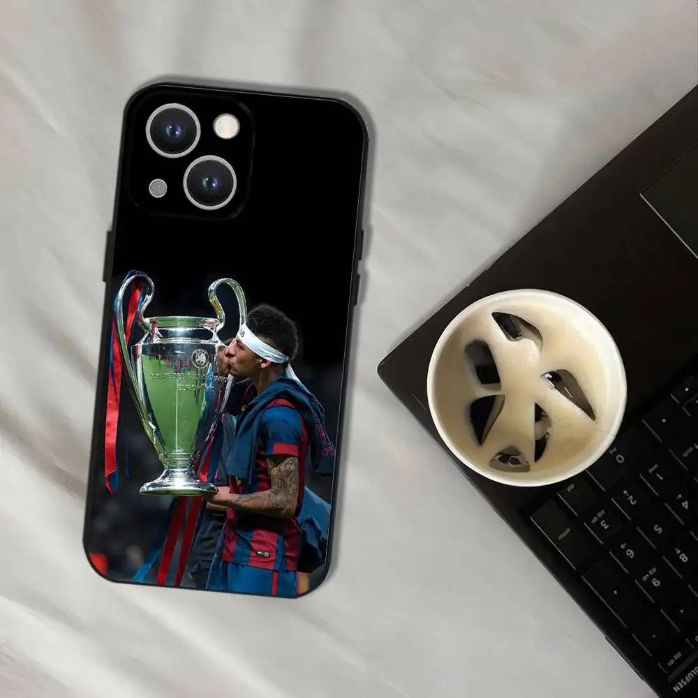 Cool Football Sport N-Neymar_S Phone Case For iPhone 16,15,14,13,12,11,Pro,XS,Max,XR,Plus,E,SE4,Mini Black Soft Cover