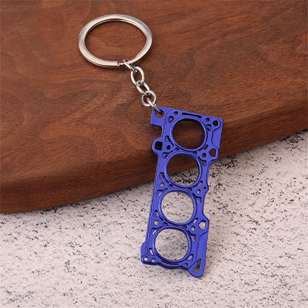 Creative Speed Gearbox Keychain Gear Head Pendant Keyring for Car Key Turbo Hub Brake Disc Charms Shock Absorber Keys Holder