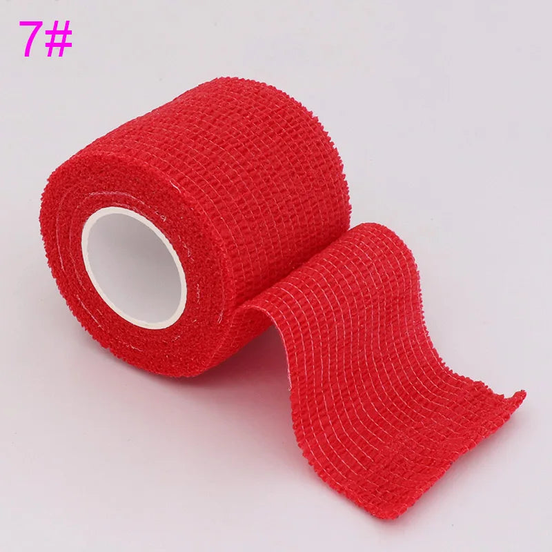 18 Colors Colorful Athletic Wrap Tape Self Adhesive Elastic Bandage Bands Sports Protector For Knee Finger Ankle Palm Pet