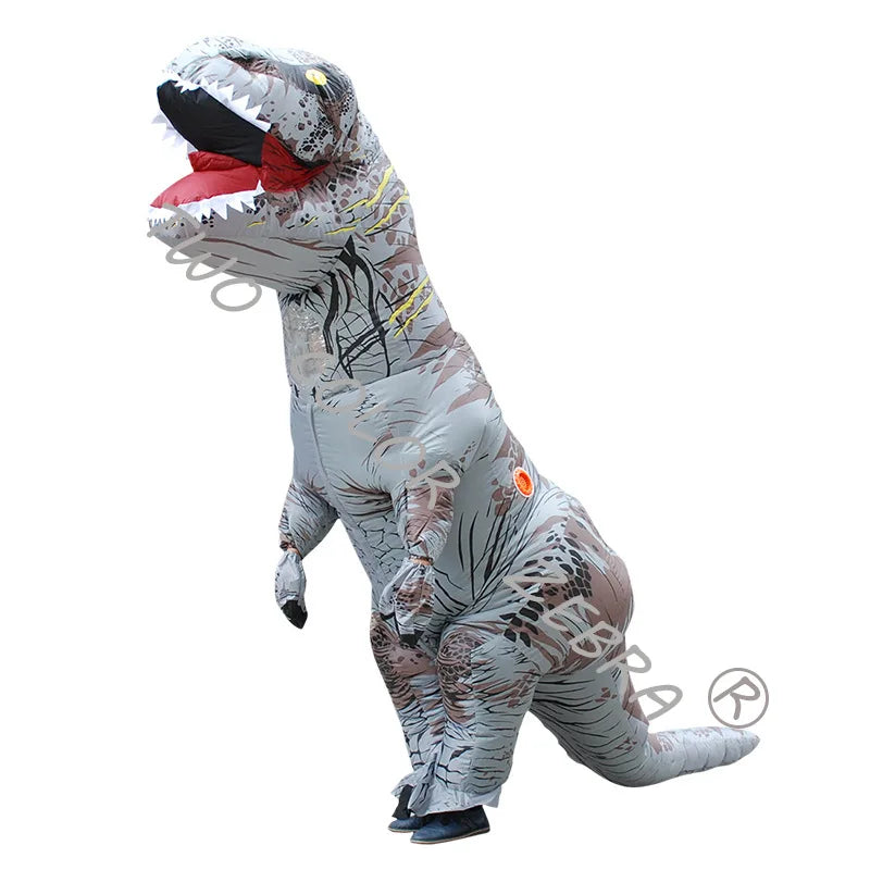 Dinosaur Inflatable Costume Fancy Mascot Anime Halloween Party Cosplay Costumes for Adult Kids Interesting Dino Cartoon Suit