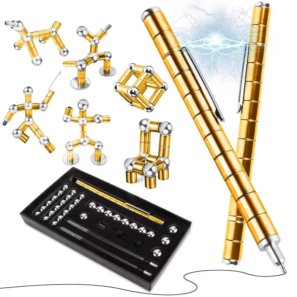 Decompression magnetic pen, fidgeting magnetic pen, multifunctional novel pen for relieving fidgety pressure, a gift for friends