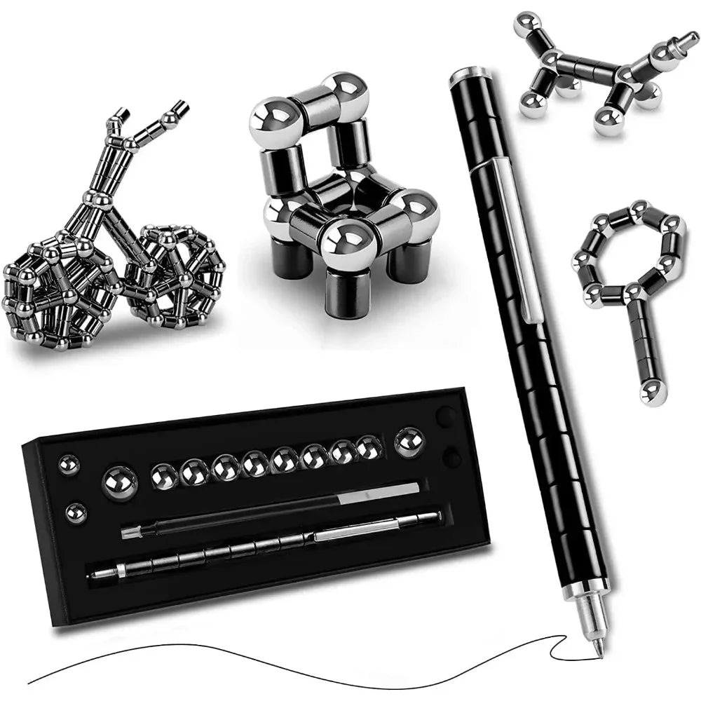 Decompression magnetic pen, fidgeting magnetic pen, multifunctional novel pen for relieving fidgety pressure, a gift for friends