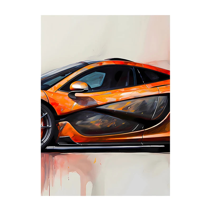 Supercar Posters Performance Cars Print Famous Cars Canvas Painting Car Wall Art Pictures for Boys Room Home Decoration