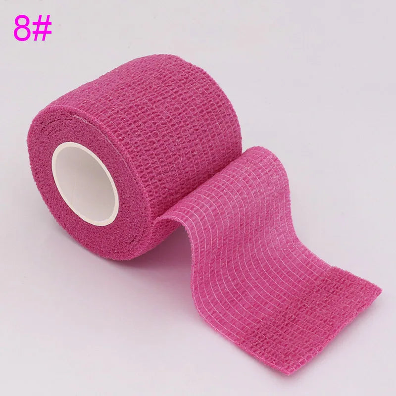 18 Colors Colorful Athletic Wrap Tape Self Adhesive Elastic Bandage Bands Sports Protector For Knee Finger Ankle Palm Pet