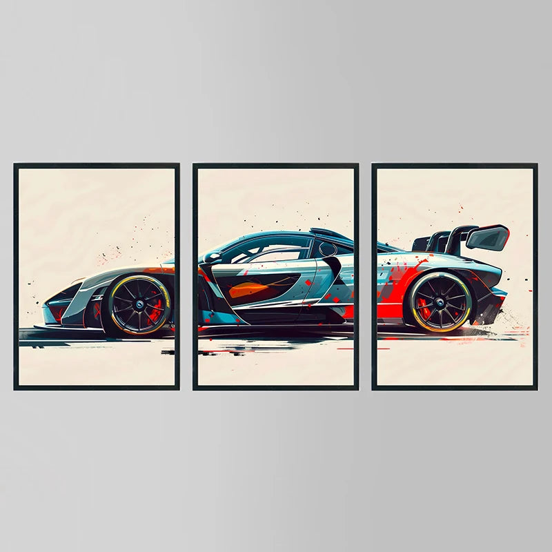 Supercar Posters Performance Cars Print Famous Cars Canvas Painting Car Wall Art Pictures for Boys Room Home Decoration