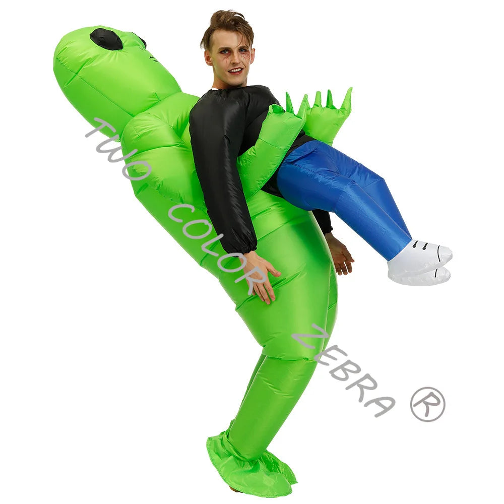Dinosaur Inflatable Costume Fancy Mascot Anime Halloween Party Cosplay Costumes for Adult Kids Interesting Dino Cartoon Suit
