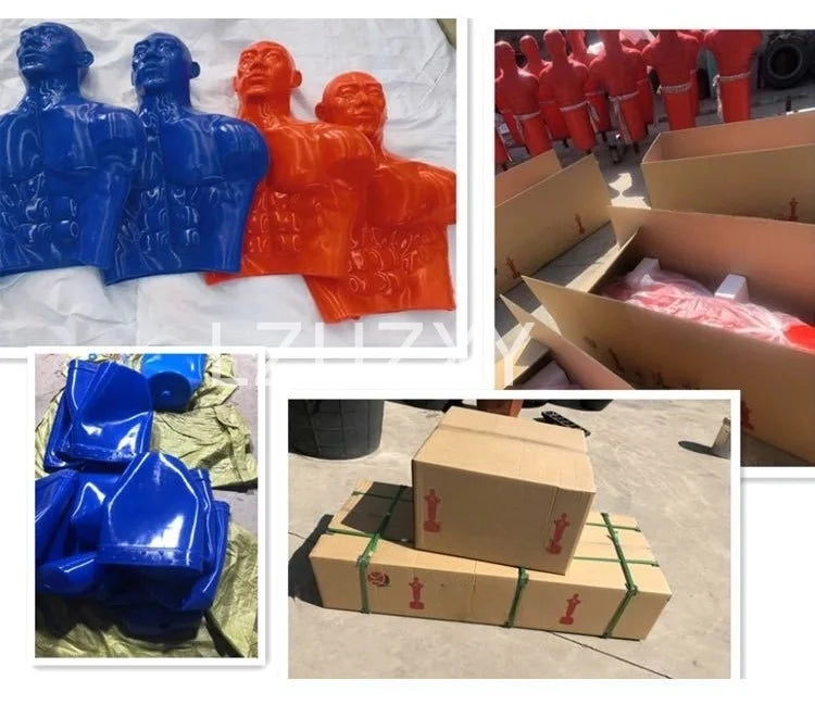 Rubber boxing mannequins silicone mannequins sandbags training untoppleable dolls venting people standing
