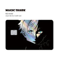 100% New Anime Jujutsu Kaisens Gojo Holographic Laser Shinny Front Credit Debit Bank Card Sticker Film Skin Cover