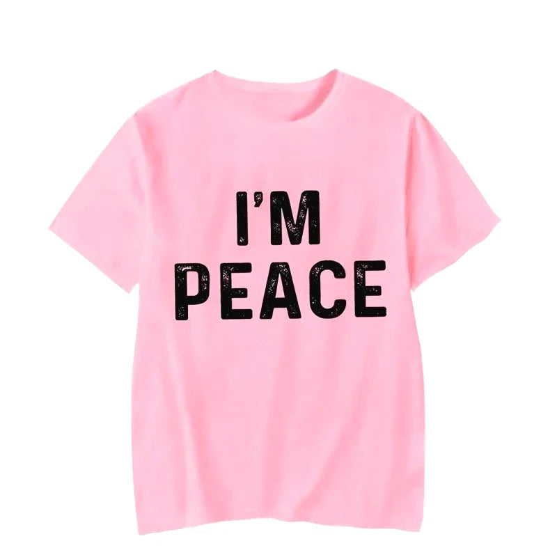 I Come in Peace I'm Peace Funny Matching Couples I Come in Peace Couple Matching Women TShirt Lovers Men Tshirts Tee Y2k Clothes