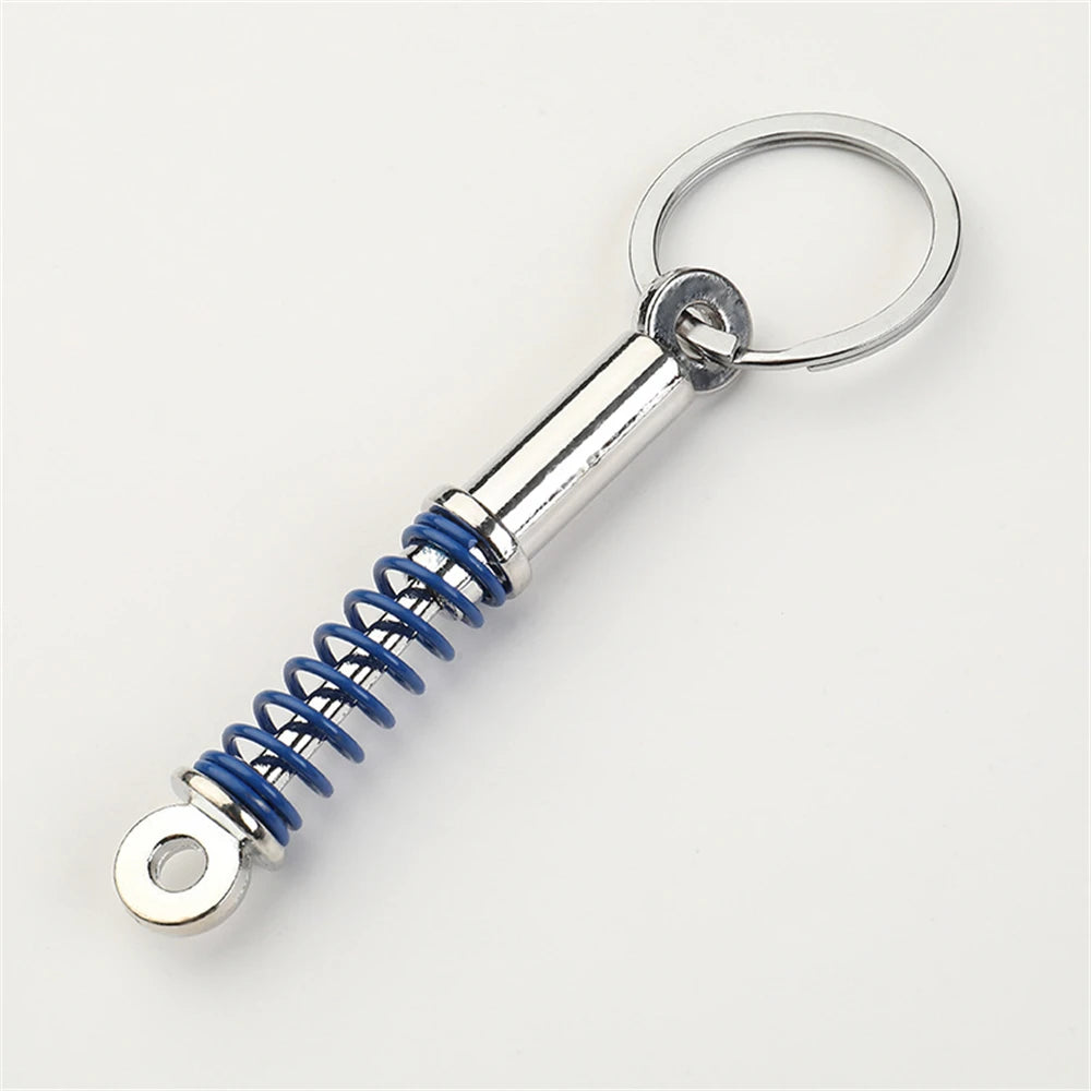 Creative Speed Gearbox Keychain Gear Head Pendant Keyring for Car Key Turbo Hub Brake Disc Charms Shock Absorber Keys Holder