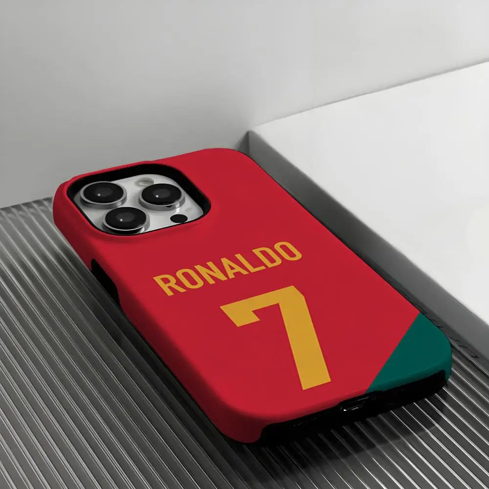 CR7 Cristiano Ronaldo   Phone Case Film for iPhone 16 15 14 13 12 11 Pro Max Plus Luxury Magnetic Double-layer Cover