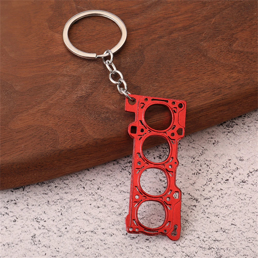 Creative Speed Gearbox Keychain Gear Head Pendant Keyring for Car Key Turbo Hub Brake Disc Charms Shock Absorber Keys Holder
