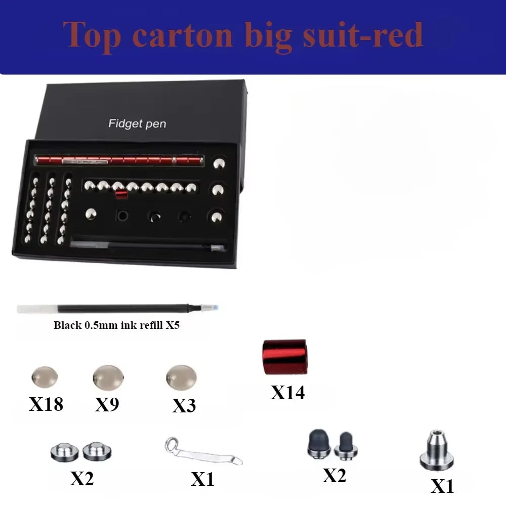 Decompression magnetic pen, fidgeting magnetic pen, multifunctional novel pen for relieving fidgety pressure, a gift for friends