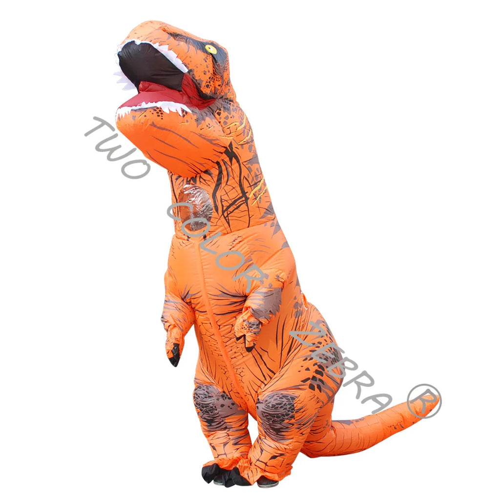 Dinosaur Inflatable Costume Fancy Mascot Anime Halloween Party Cosplay Costumes for Adult Kids Interesting Dino Cartoon Suit