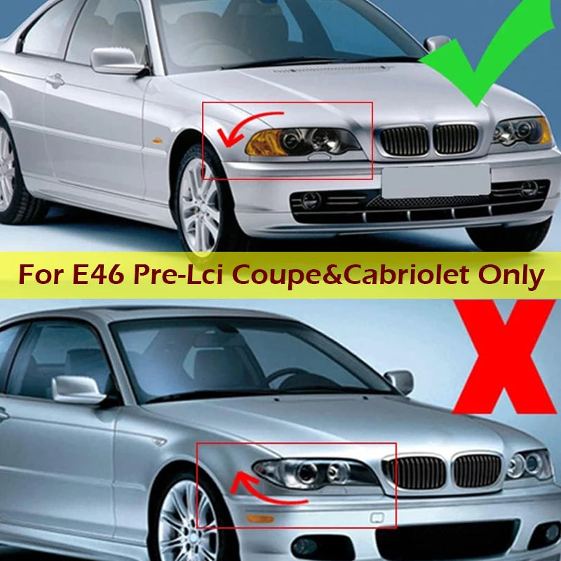 HIGH QUALITY Single Slat Grill Kidney Carbon Chrome Grille For 3 Series E46 2-Door 1998-2002 Pre-Facelift & 2000-2007 E46 M3 Coupe Cabriolet