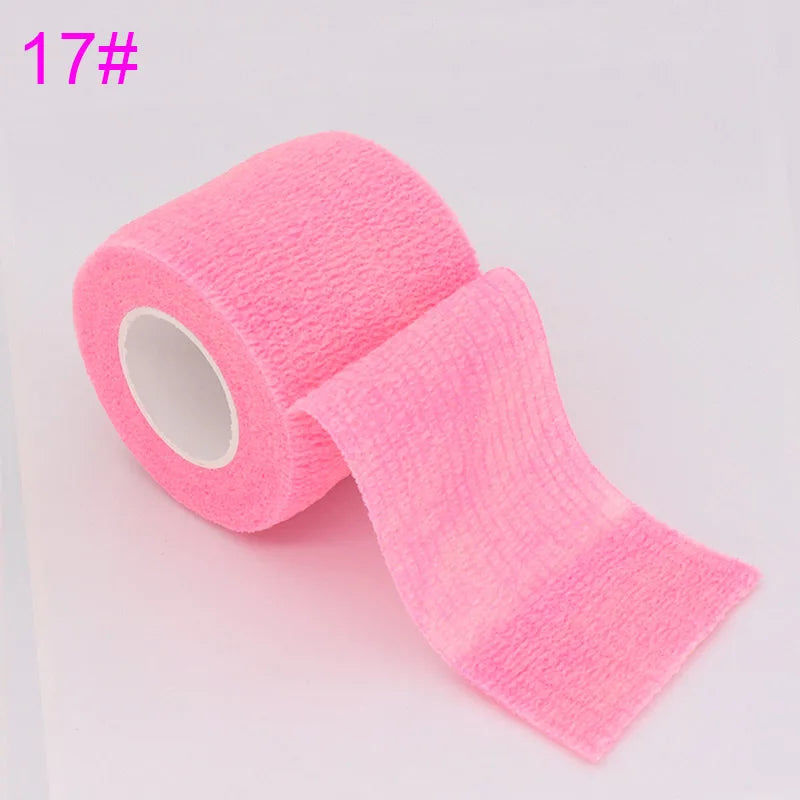 18 Colors Colorful Athletic Wrap Tape Self Adhesive Elastic Bandage Bands Sports Protector For Knee Finger Ankle Palm Pet