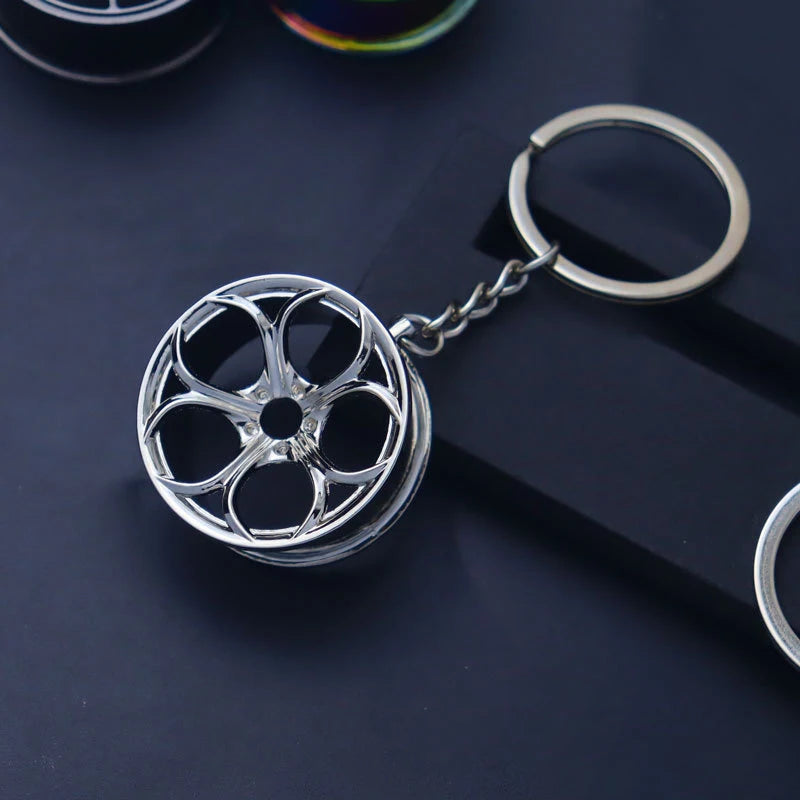 Tuning Keychain Car Modification Cylinder Head Engine Gasket Model Keychain Key Ring DIY Key Chain For F1 Racing Fans Gifts 1Pcs
