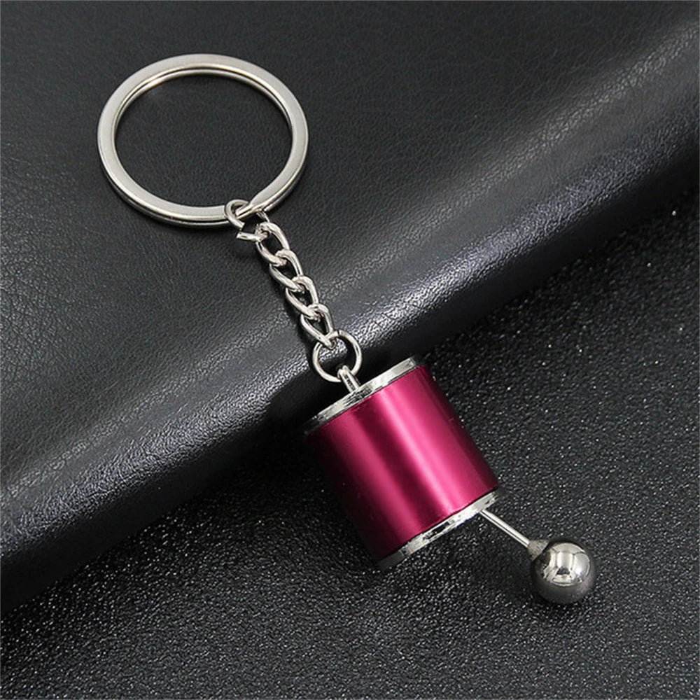 Creative Speed Gearbox Keychain Gear Head Pendant Keyring for Car Key Turbo Hub Brake Disc Charms Shock Absorber Keys Holder