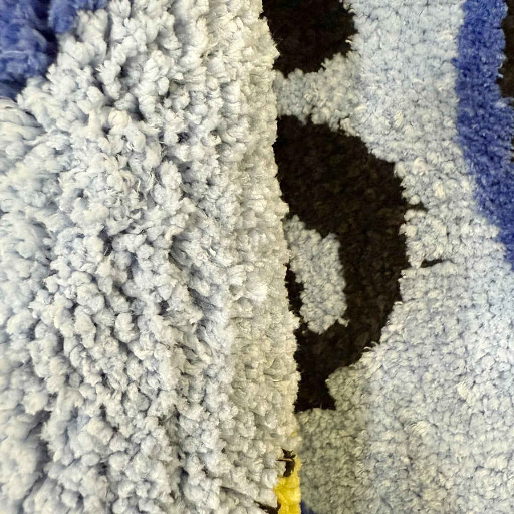 Blue Money Bag Tufted Rug Gift Home Decor