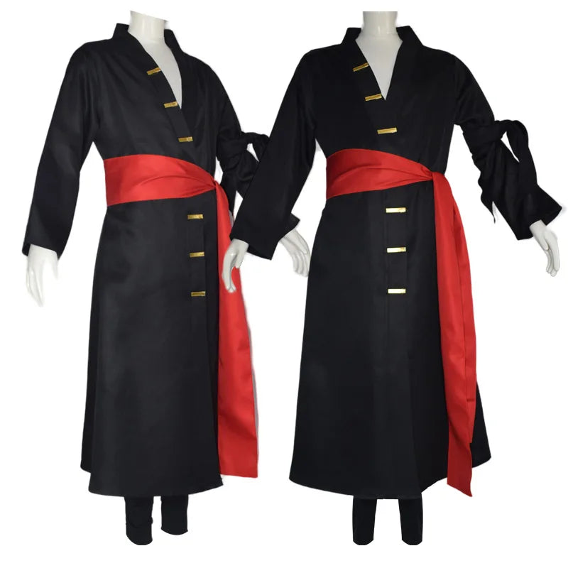 Fantasia Wano Country Roronoa Of Zoro Cosplay Kimono Anime Pirate Disfraz Costume Men Male Halloween Carnival Party Clothes