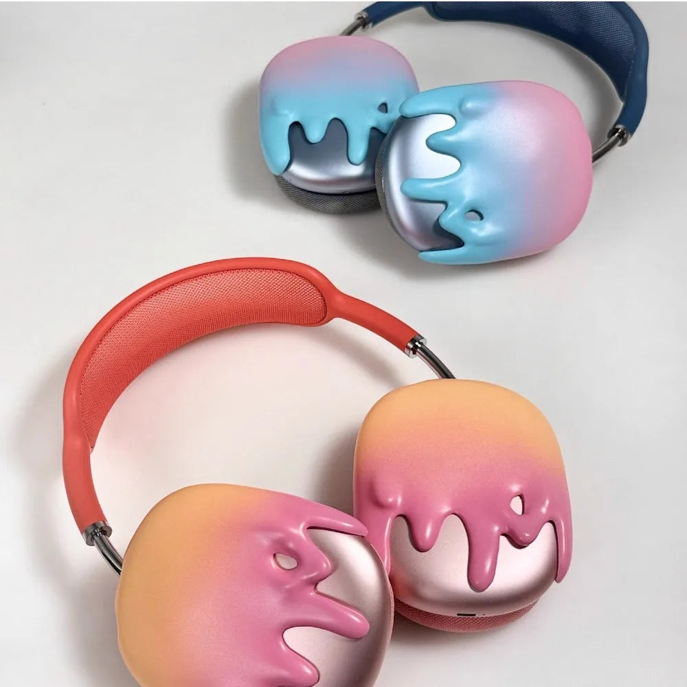 Gradient Case for Airpods Max Case Cover Transparent Creative Headphone Decoration for Airpods Max2 Headphone Case Accessory Y2k