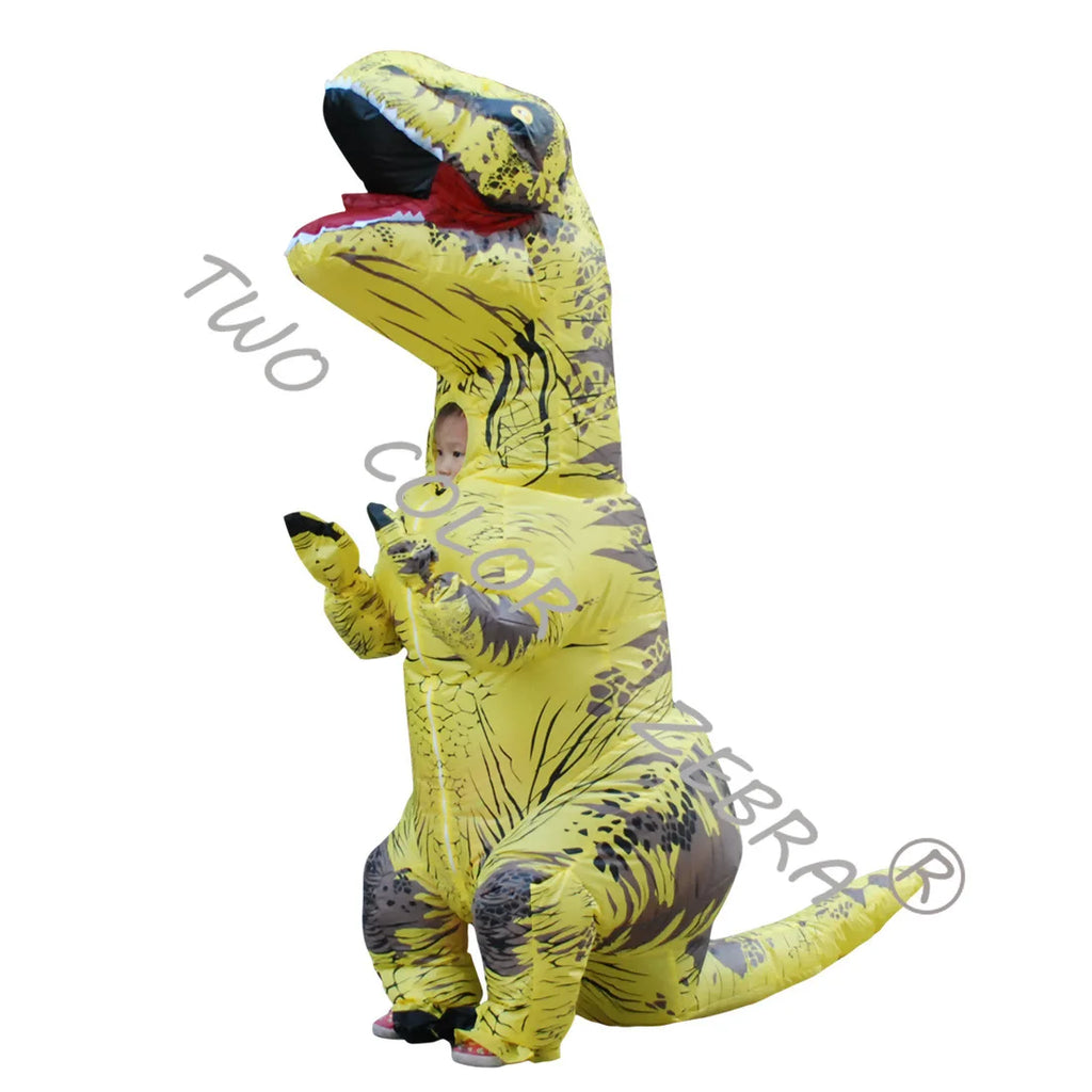 Dinosaur Inflatable Costume Fancy Mascot Anime Halloween Party Cosplay Costumes for Adult Kids Interesting Dino Cartoon Suit