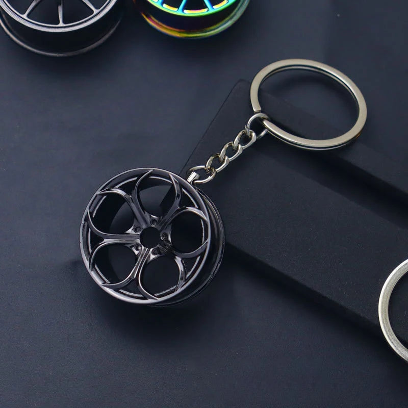 Tuning Keychain Car Modification Cylinder Head Engine Gasket Model Keychain Key Ring DIY Key Chain For F1 Racing Fans Gifts 1Pcs