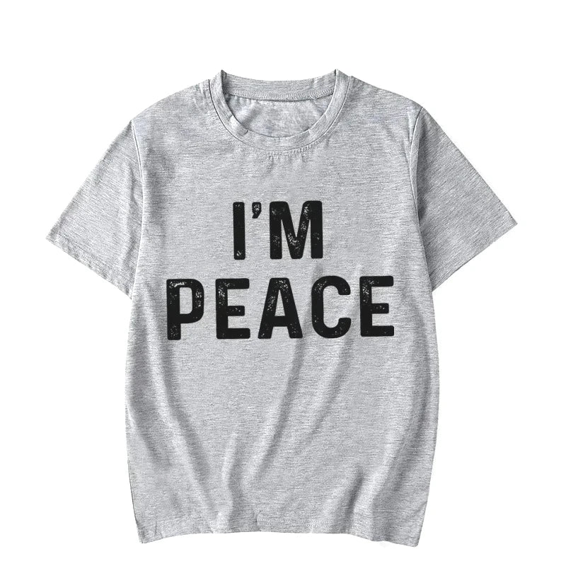 I Come in Peace I'm Peace Funny Matching Couples I Come in Peace Couple Matching Women TShirt Lovers Men Tshirts Tee Y2k Clothes