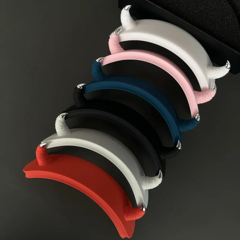 for AirpodsMax Case Devil Horn Y2K Custom Headphone Decoration Earphone Case for AirpodMax Attachment Cover Headphone Accessory