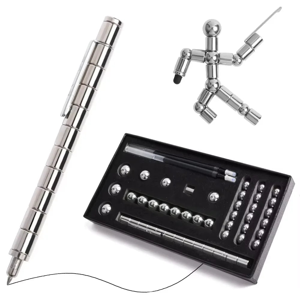 Decompression magnetic pen, fidgeting magnetic pen, multifunctional novel pen for relieving fidgety pressure, a gift for friends
