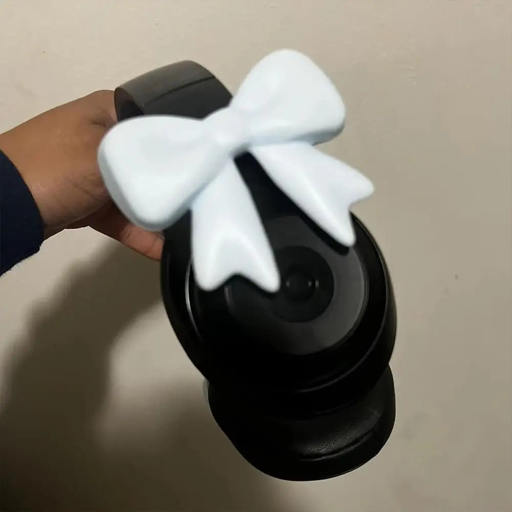 1pair 3D Cute Bow Headphone Decor Bow Earphone Protect Accessories Universal Over Ear Decoration for Styling Photo Shoot Tools