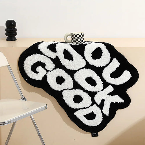 Alien Letter Cashmere Carpet, Room Decoration, Soft Bedroom Bedside Rug, Living Room Mat, Home Decoration