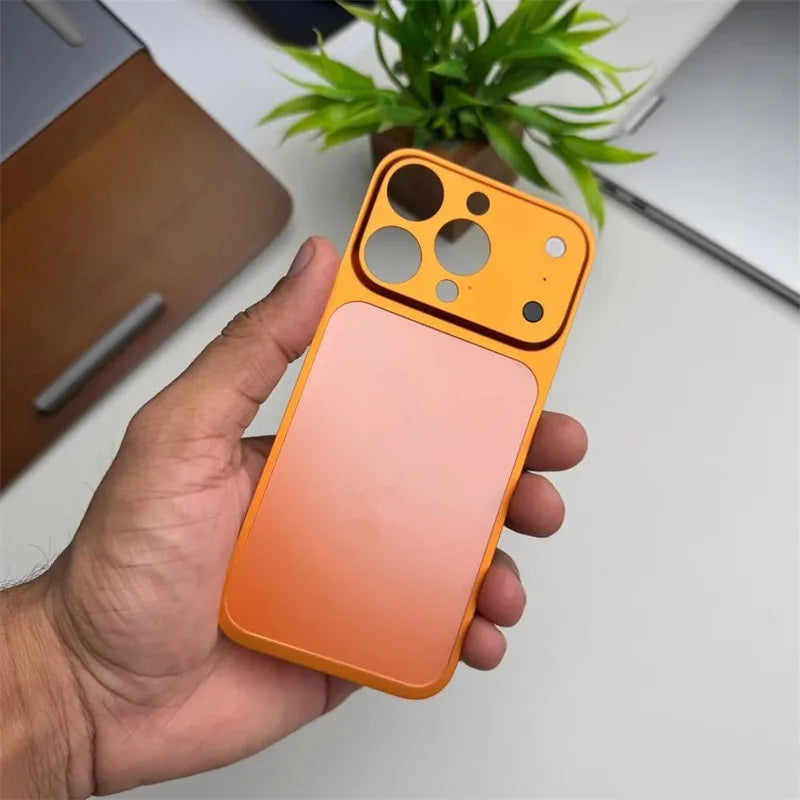 Change To 17Pro Max Metal Back Plate Screen Protector for IPhone 16 15 14 13 Pro Max 16Pro 15Pro Film Converter Sticker Cover