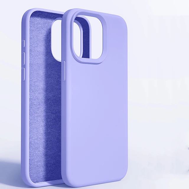 Original Liquid Silicone Case For iPhone 15 14 11 13 12 Pro Max Mini XR X XS 8 7 6 Plus Luxury Phone Cases Shockproof Soft Cover