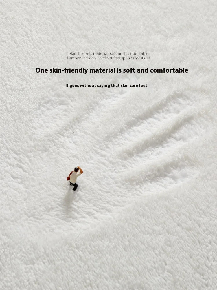 "WASTED" Carpet Soft, Warm and Non-Slip Bedside Rug for Bedroom Bathroom Mat Home Furnishings