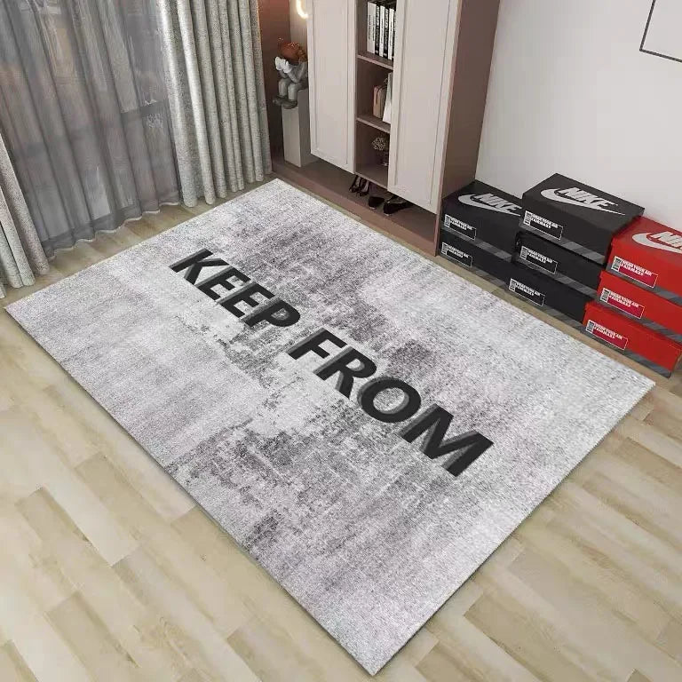VIKAMA Fashion Carpet Bedroom Living Room Trend Personality Creative Boys Apartment Shoe Wall Bedside Dirty Mat Home Decoration