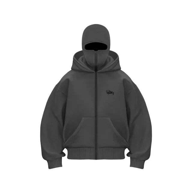 2025 New Hoodie Mens Loose Hooded Zipper Jacket Gothic Star Fashion Punk Y2k Hip Hop Harajuku Clothing Men Sweatshirts Oversized