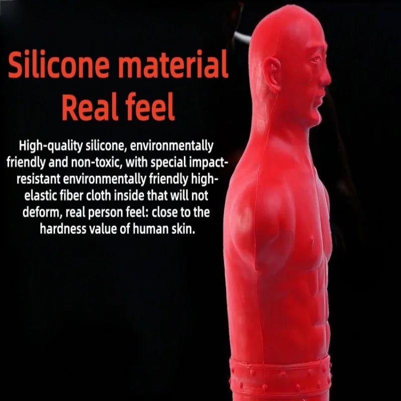 Rubber boxing mannequins silicone mannequins sandbags training untoppleable dolls venting people standing