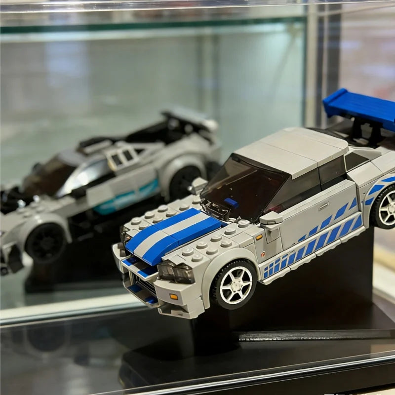 1pc Simple Racing Model Display Rack Cars Storage Holder Black Plastic Toy Racing Collection Rack Car Model Enthusiast Gift