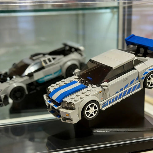 1pc Simple Racing Model Display Rack Cars Storage Holder Black Plastic Toy Racing Collection Rack Car Model Enthusiast Gift