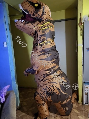 Dinosaur Inflatable Costume Fancy Mascot Anime Halloween Party Cosplay Costumes for Adult Kids Interesting Dino Cartoon Suit