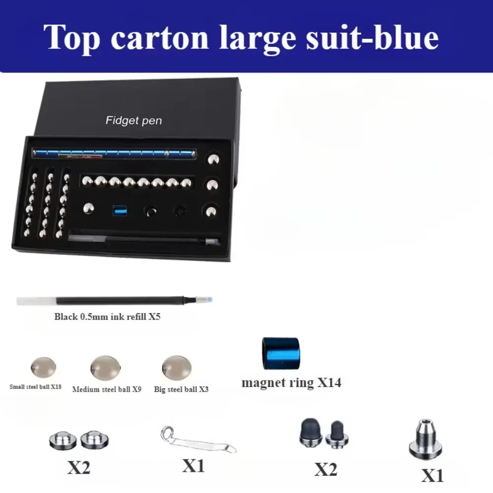 Decompression magnetic pen, fidgeting magnetic pen, multifunctional novel pen for relieving fidgety pressure, a gift for friends